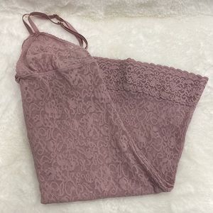 Victoria's Secret Lace Chemise in Mauve